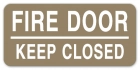 Fire Door - Keep Closed Label - 4 Pack