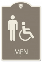 Men Sign w/Male & ISA Symbols