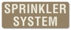 Sprinkler System Label