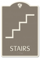 Stairs Sign w/Symbol