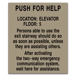 Two-Way Communication Information Sign