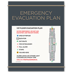 Building Evacuation Map Signs