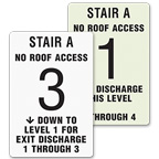 NFPA Stairwell Signs