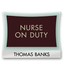 Nameplates/Staff On Duty