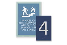 elevator signage