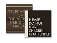 custom information signs