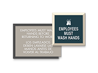employees must wash hands