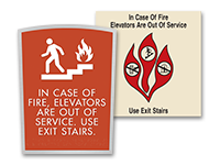 in case of fire signs