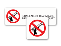 no guns allowed signs