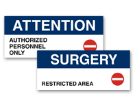 restricted area signs