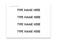 name plate printable inserts
