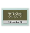 Nameplates/Staff On Duty
