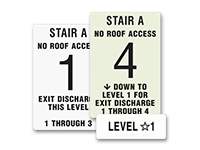 stairwell identification sign packages