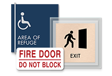life safety signs