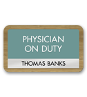 Nameplates/Staff On Duty
