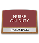 Nameplates/Staff On Duty