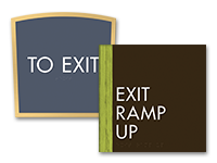 exit route signs