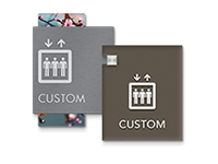 custom restroom signs