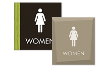 womens restroom signs