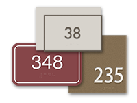 exam room number signs