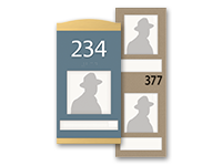 room numbers with patient picture
