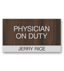 Nameplates/Staff On Duty