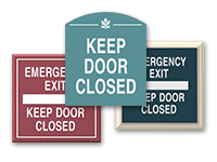 keep door closed signs