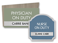 magnetic name plate
