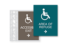 accessible directional signs